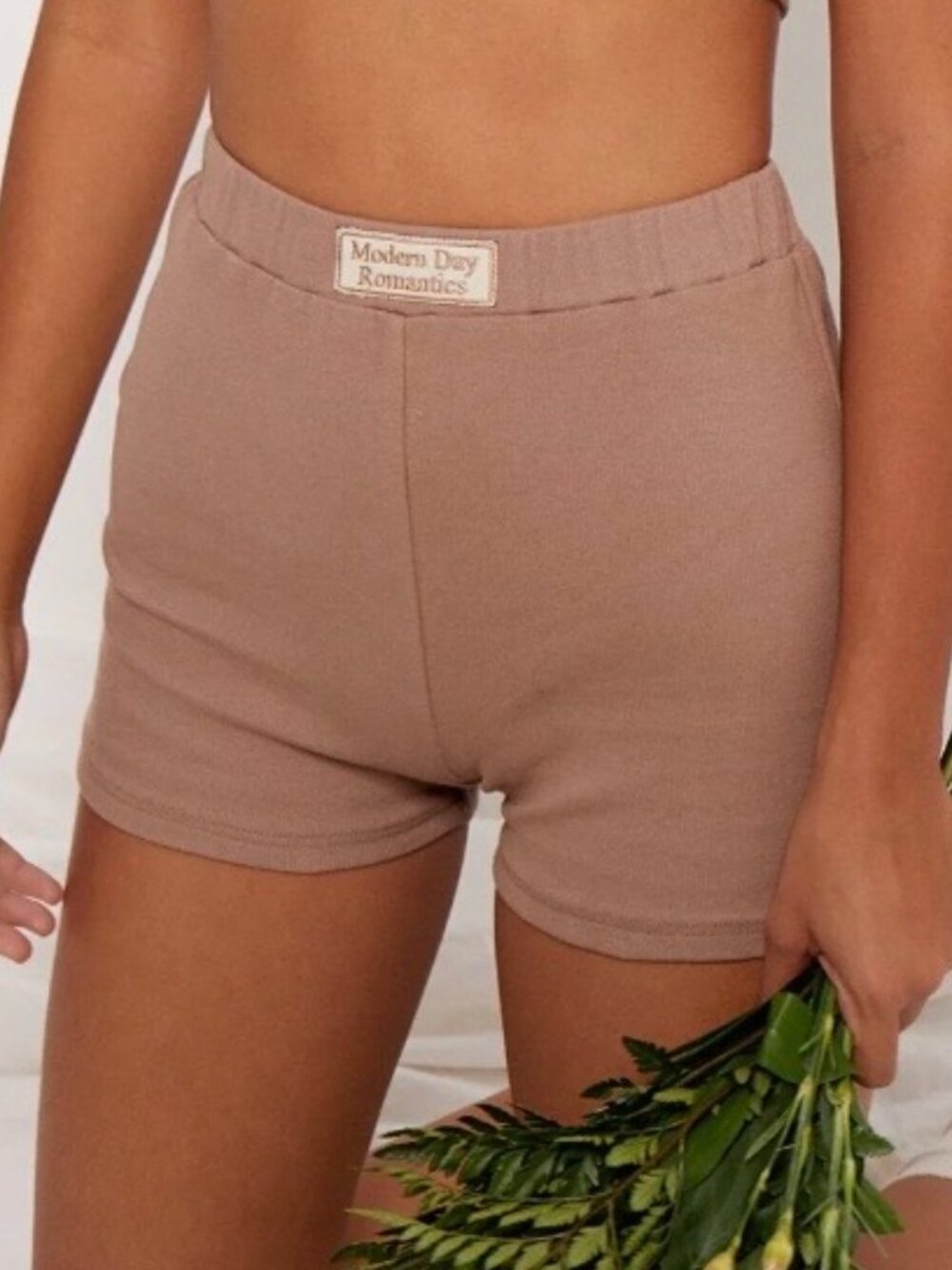 Motel Rocks Lou Hot Pants in Silver Mink Modern Day Label Embro
